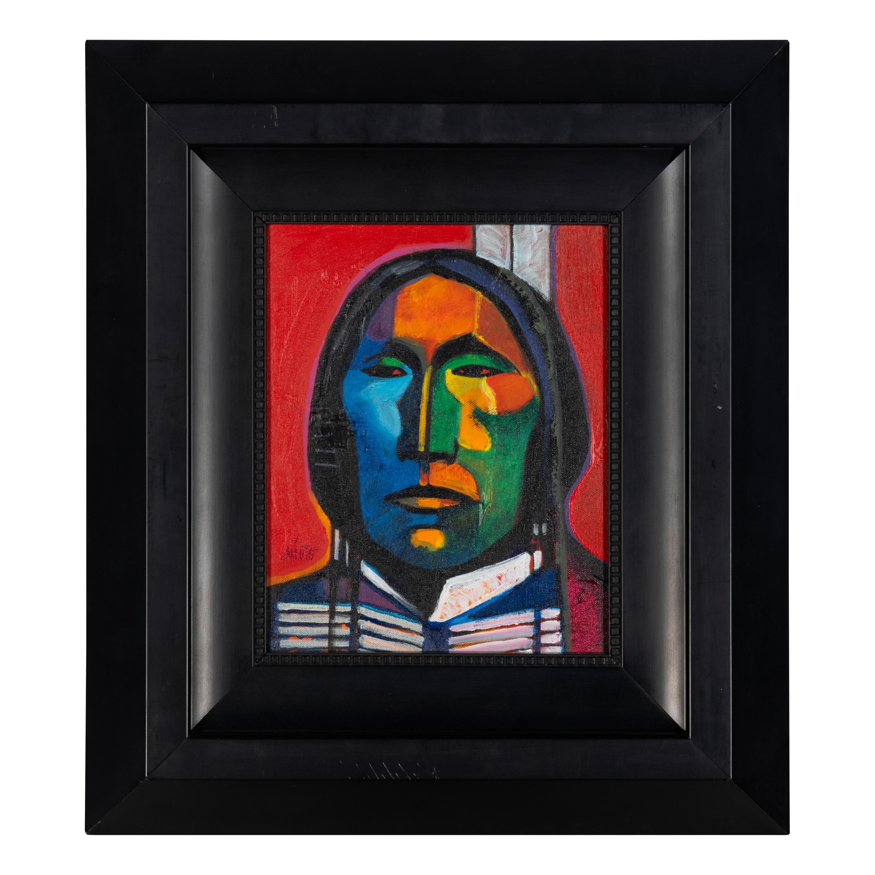 John Nieto (American, 1936-2018) — Plains Warrior , 1996