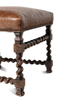 A Set of Six Spanish Baroque Style Side Chairs
