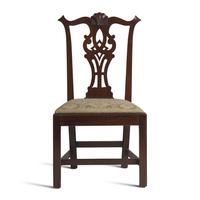 A Chippendale Carved Mahogany Side Chair