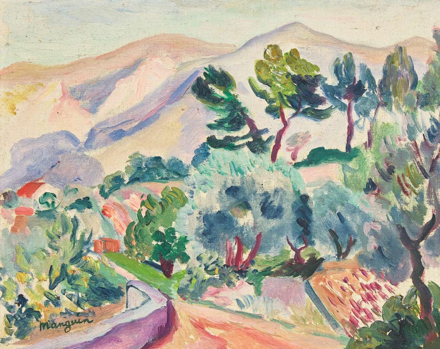 Henri Charles Manguin (French, 1874-1949) - Les Pins Autour de la Servianne