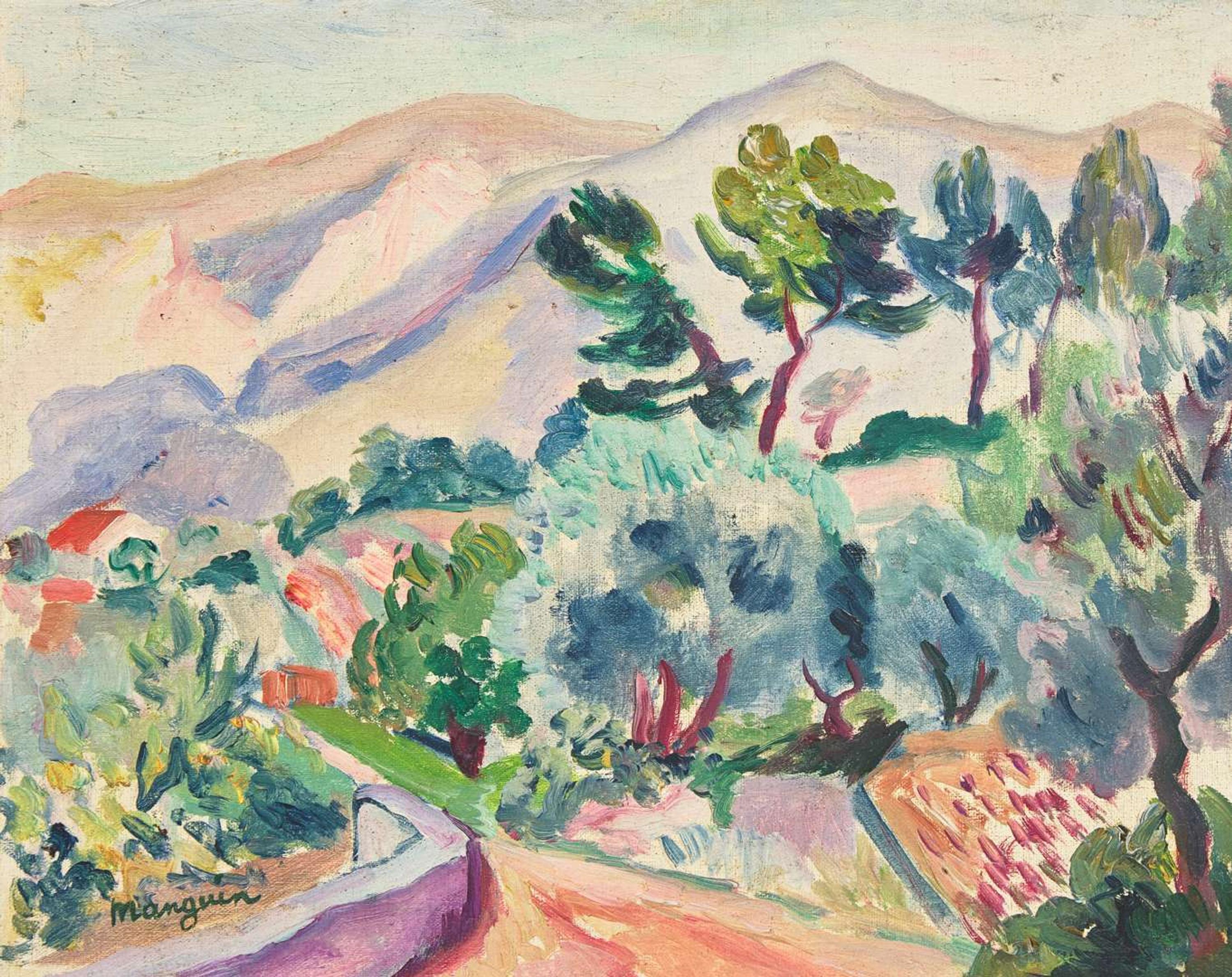 Henri Charles Manguin (French, 1874-1949) - Les Pins Autour de la Servianne