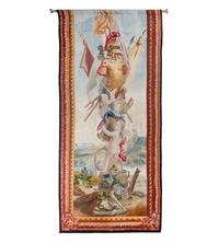 An Aubusson Wool and Silk Tapestry Panel