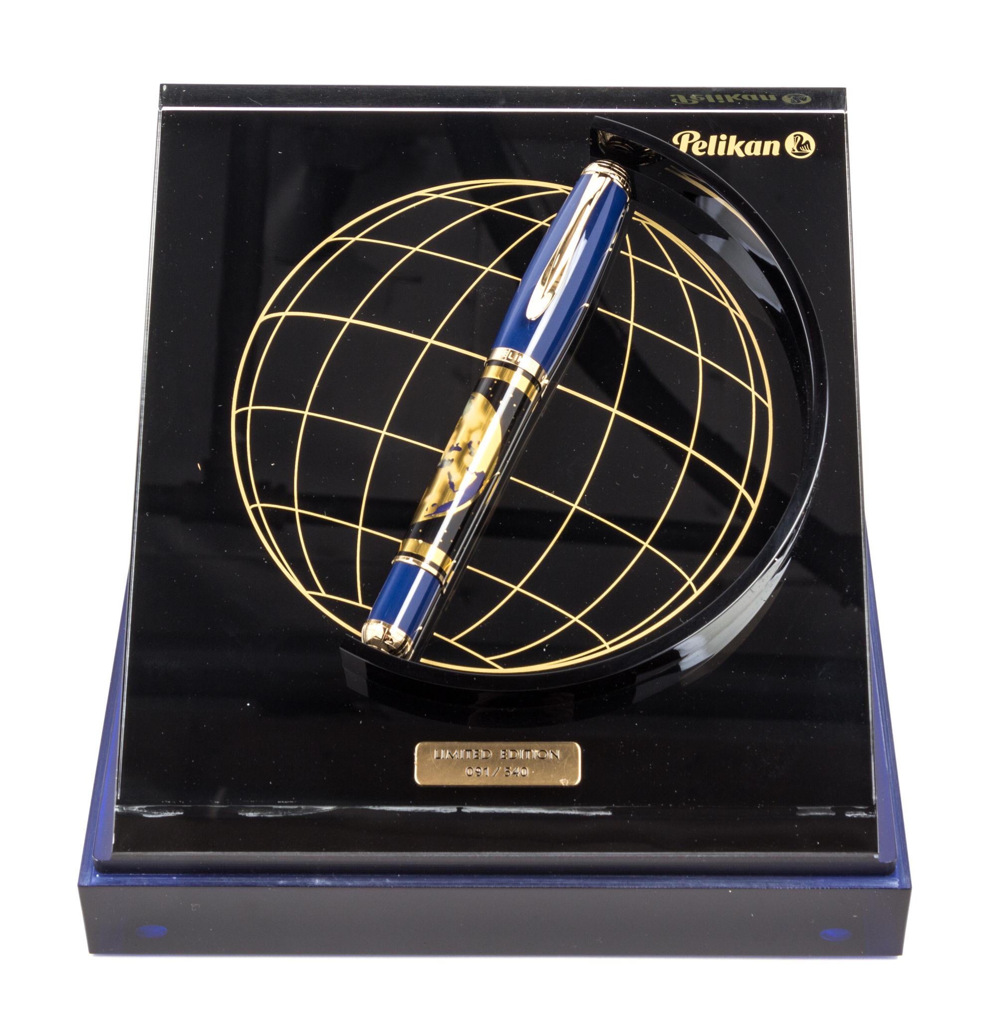 A Pelikan Blue Planet Limited Edition Fountain Pen