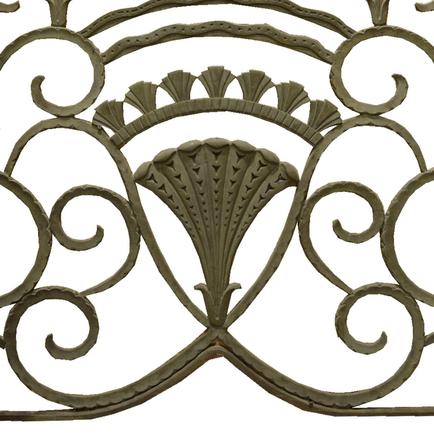 A Bronze Art Deco Panel 71.5" W x 1" D x 39" H — United States, Circa 1920