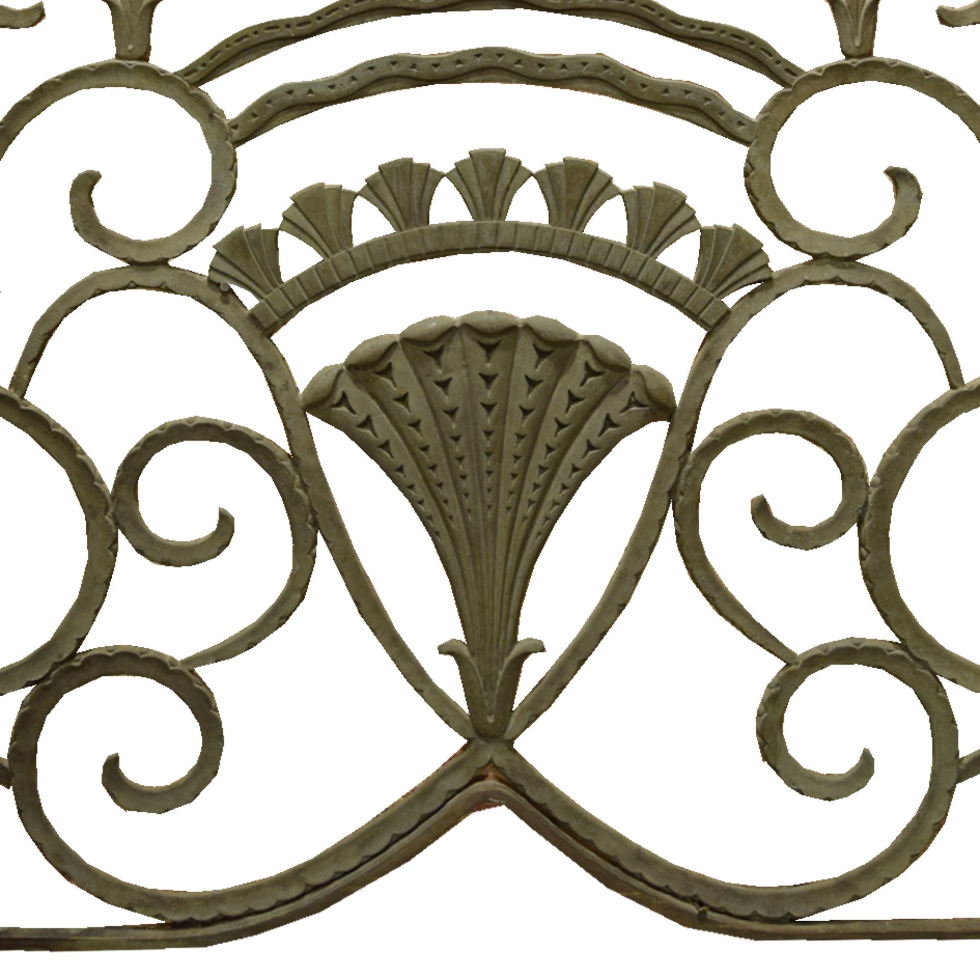 A Bronze Art Deco Panel 71.5" W x 1" D x 39" H — United States, Circa 1920