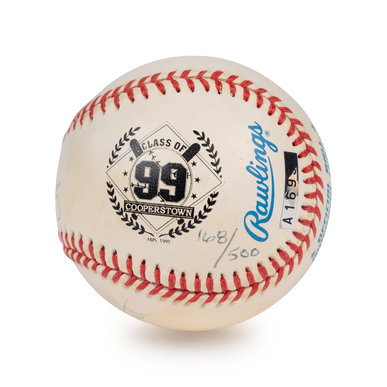 A Nolan Ryan, George Brett, Robin Yount and Orlando Cepeda 1999 Hall of Fame Signed Autograph Baseball (Beckett Authentication Services Letter)
