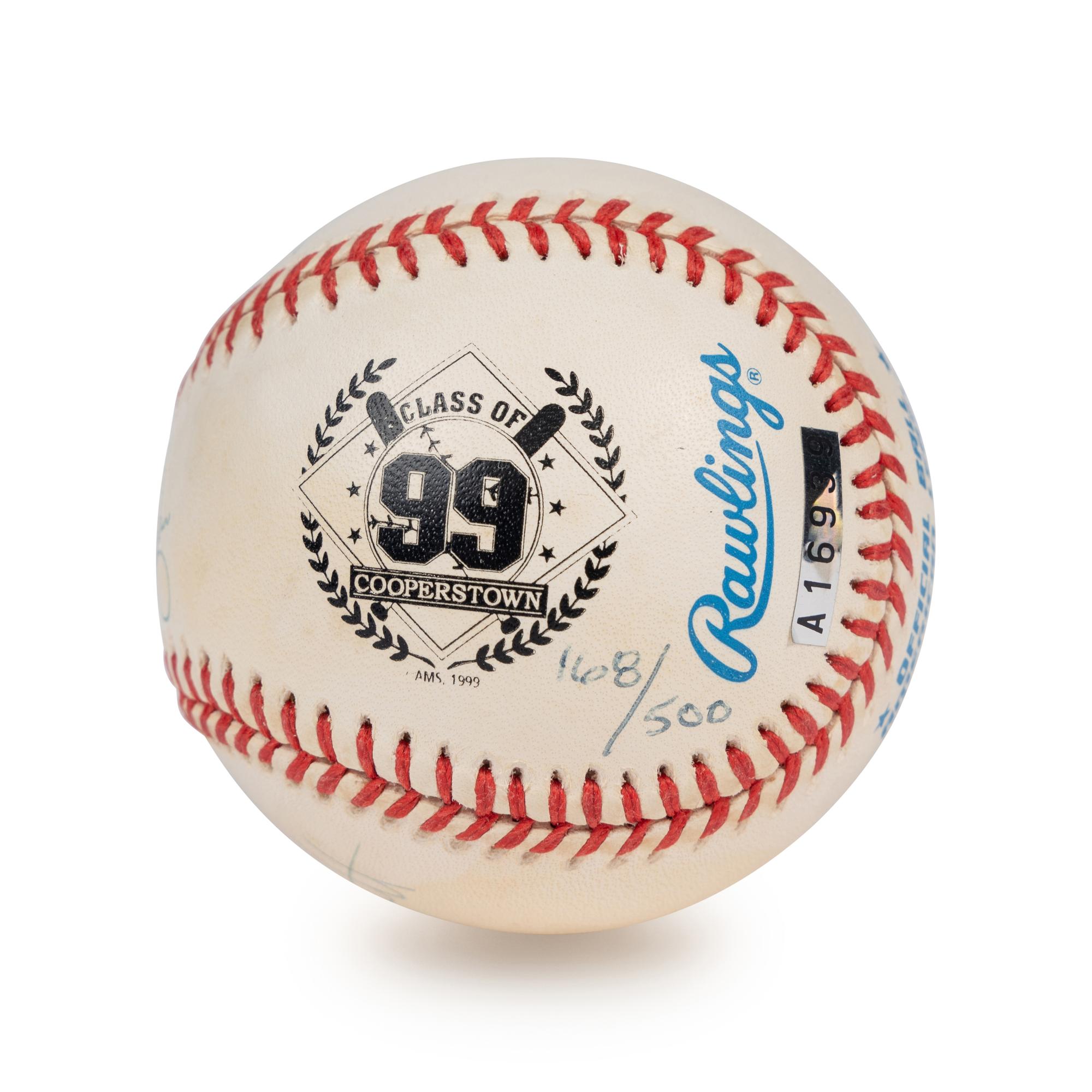 A Nolan Ryan, George Brett, Robin Yount and Orlando Cepeda 1999 Hall of Fame Signed Autograph Baseball (Beckett Authentication Services Letter)