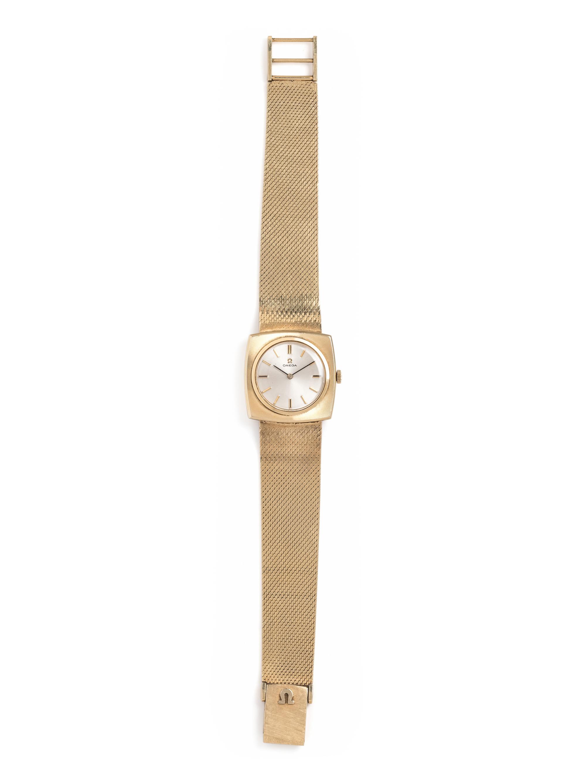 OMEGA, 14K YELLOW GOLD WRISTWATCH