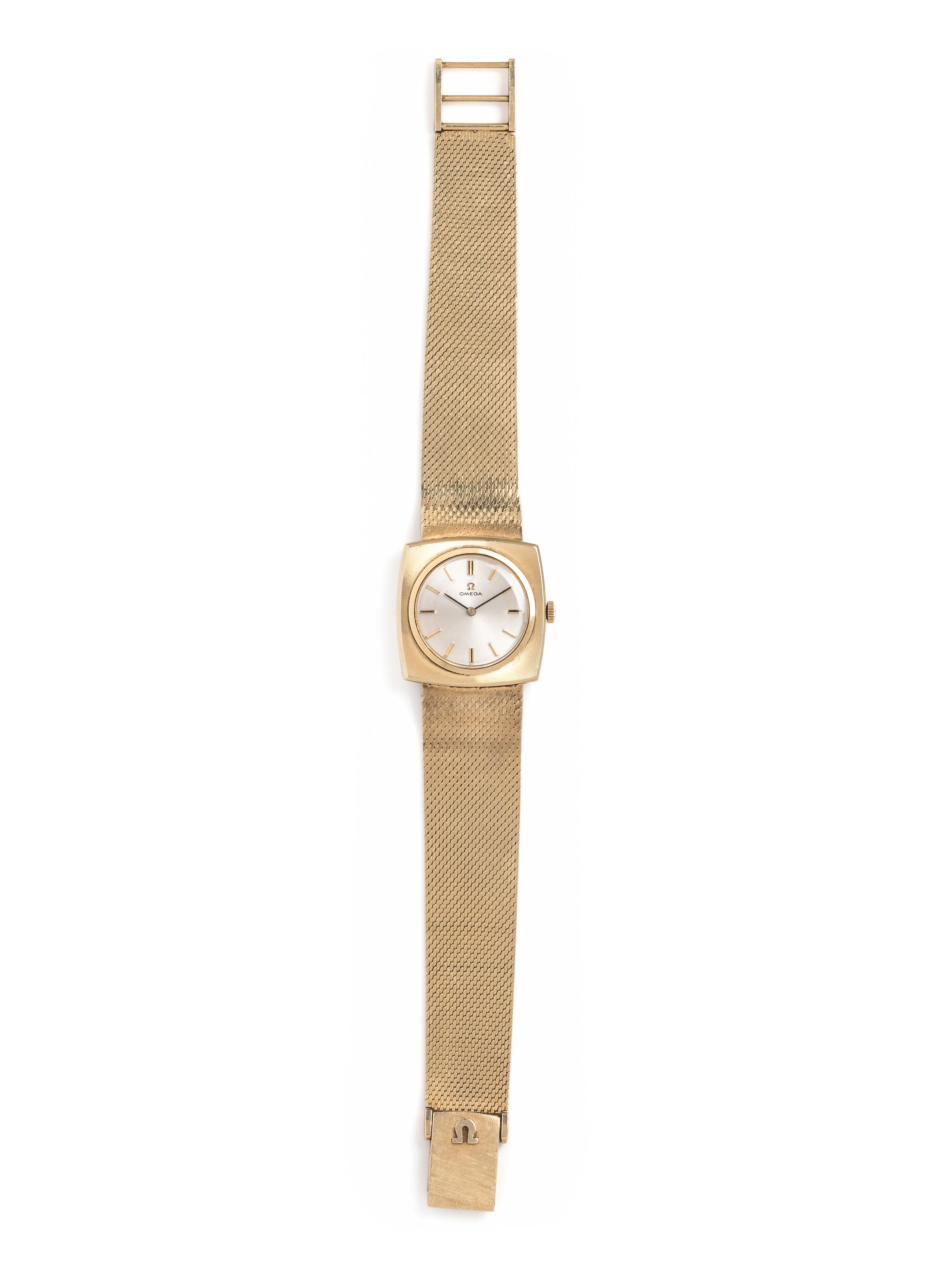 OMEGA, 14K YELLOW GOLD WRISTWATCH