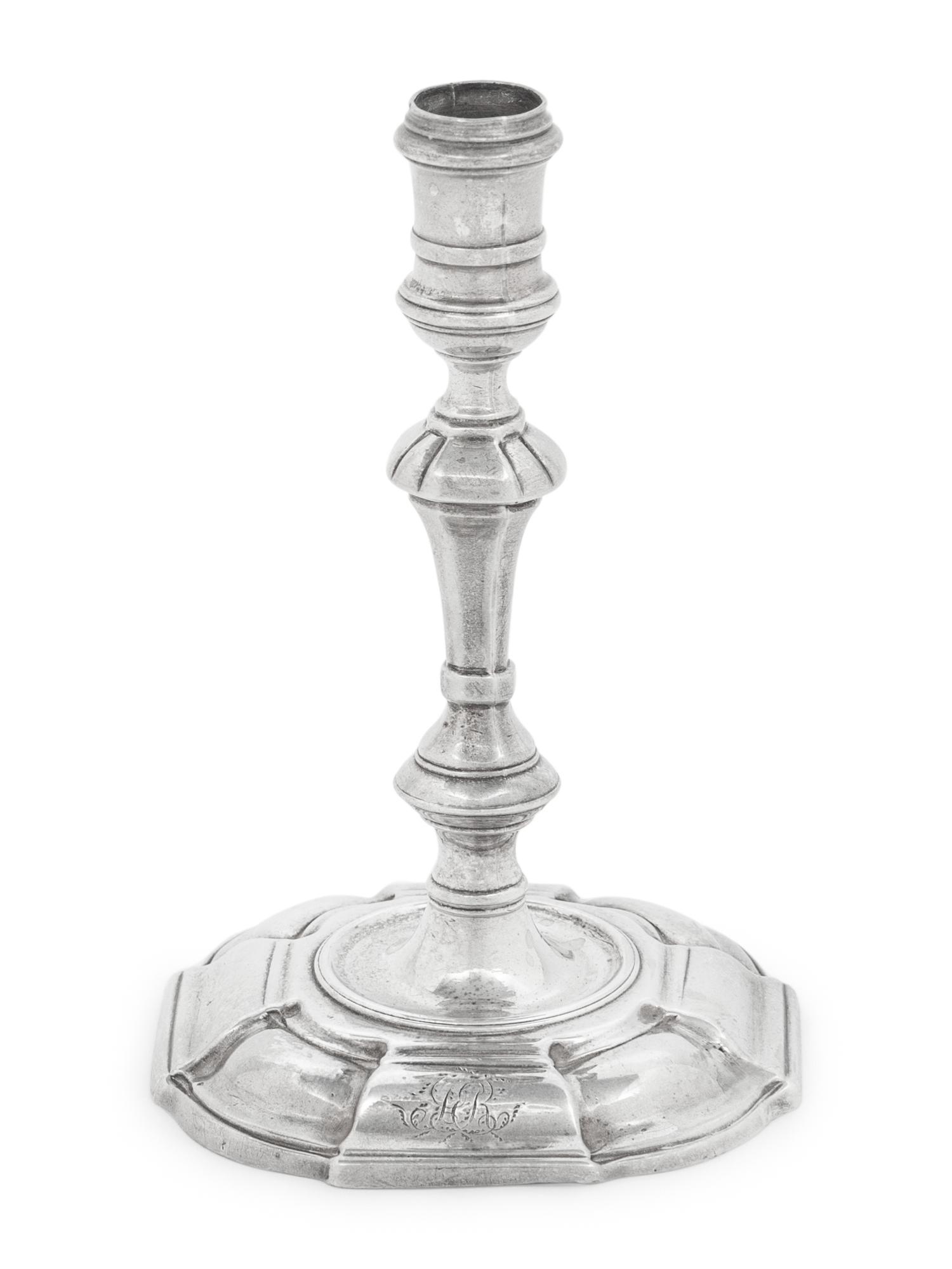 A George II Silver Candlestick