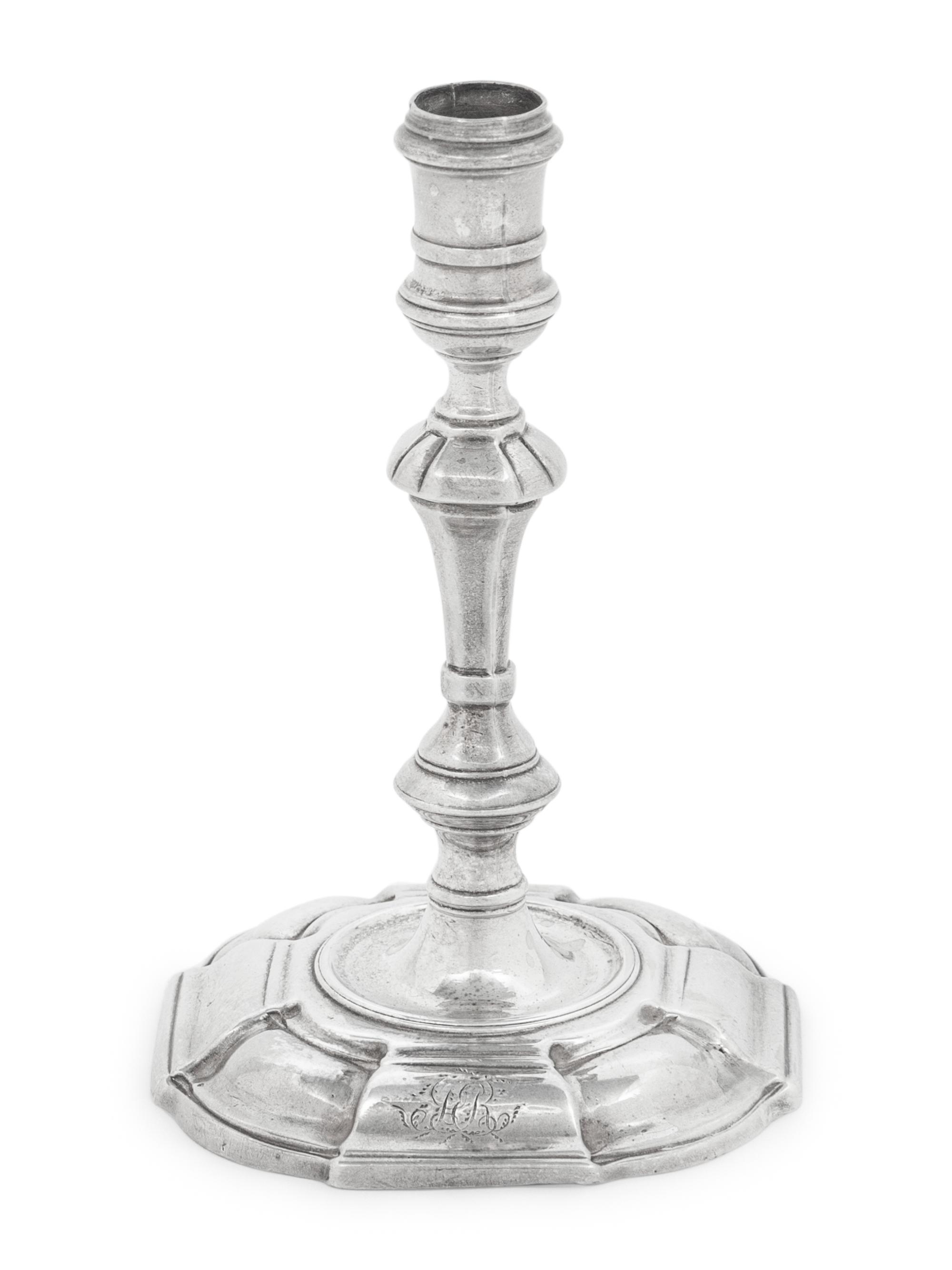 A George II Silver Candlestick