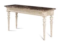 A Louis XVI Style Painted Marble-Top Table