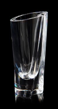 A Kosta Boda Vase Height 9 7/8 inches.