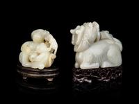 Two Chinese Jade Figures of Animals