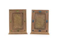 A Near Pair of Louis C. Tiffany Gilt Bronze and Favrile Inlaid Frames — NEW YORK, NY, CIRCA 1920s