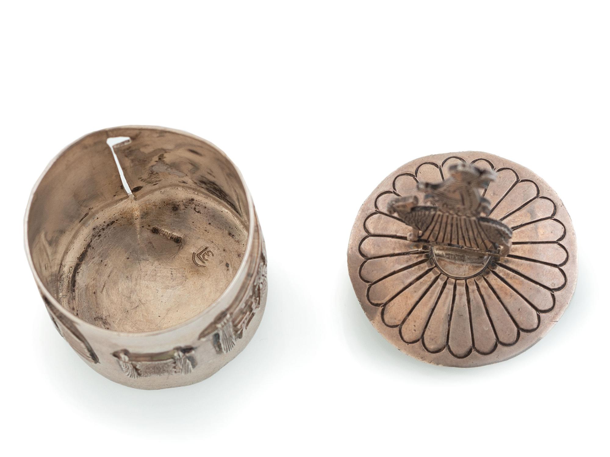 Sterling Silver Lidded Storyteller Dispenser Box