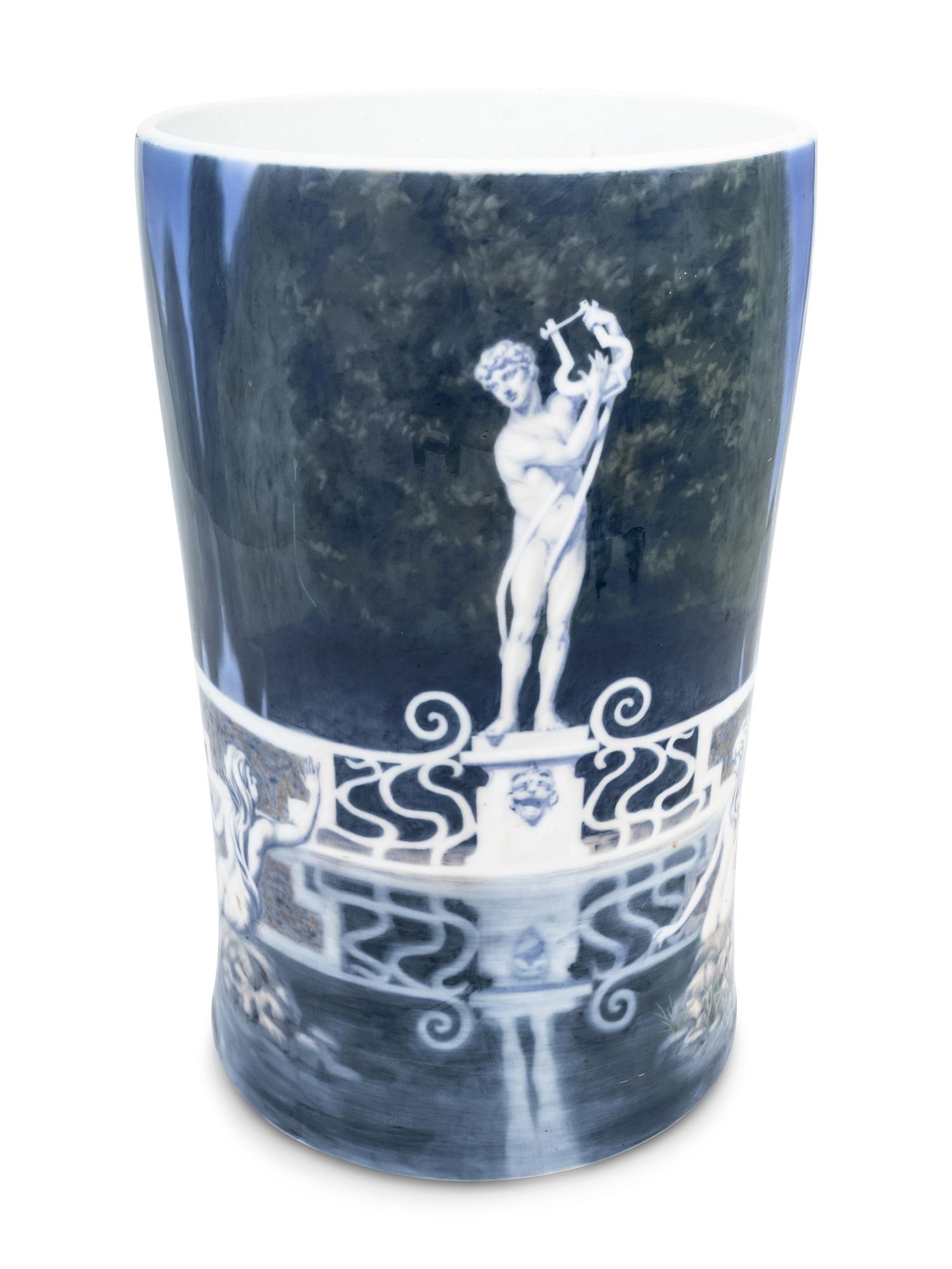 A Royal Copenhagen Porcelain Umbrella Stand