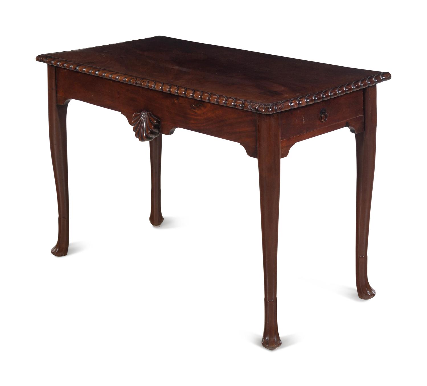 An Irish George II Mahogany Side Table
