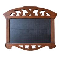 A Wood and Slate Chalkboard 35" W x 1" D x 28.5" H — Germany, Circa 1900