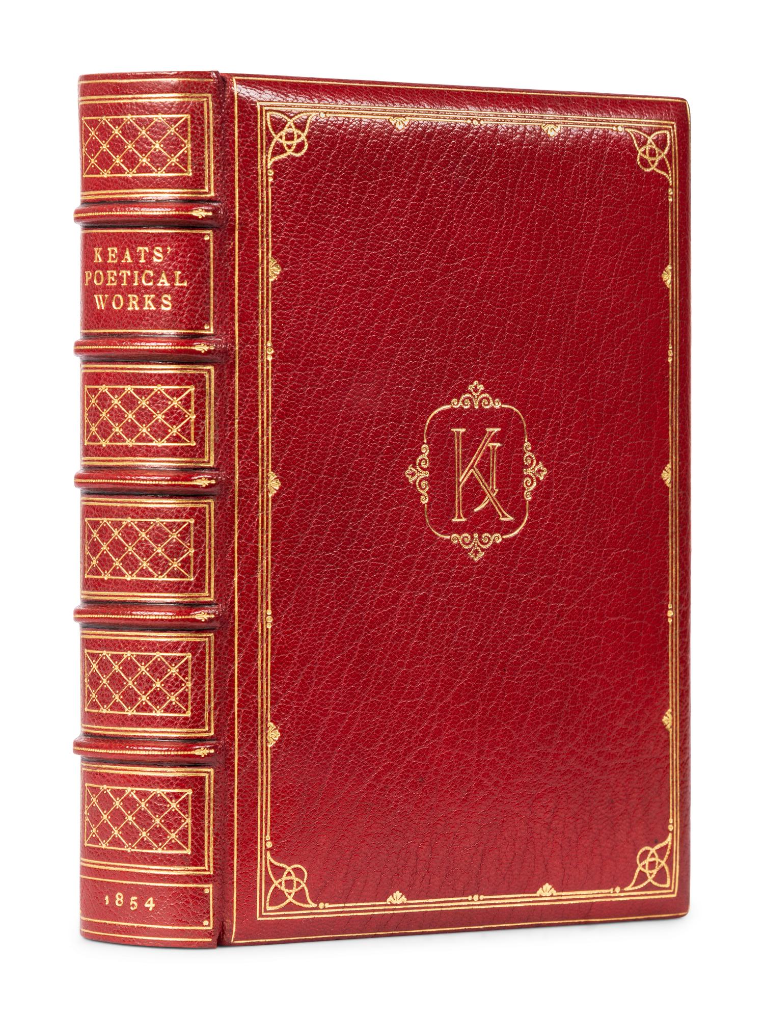 KEATS, John (1795-1821). The Poetical Works . London: Edward Moxon, 1854.