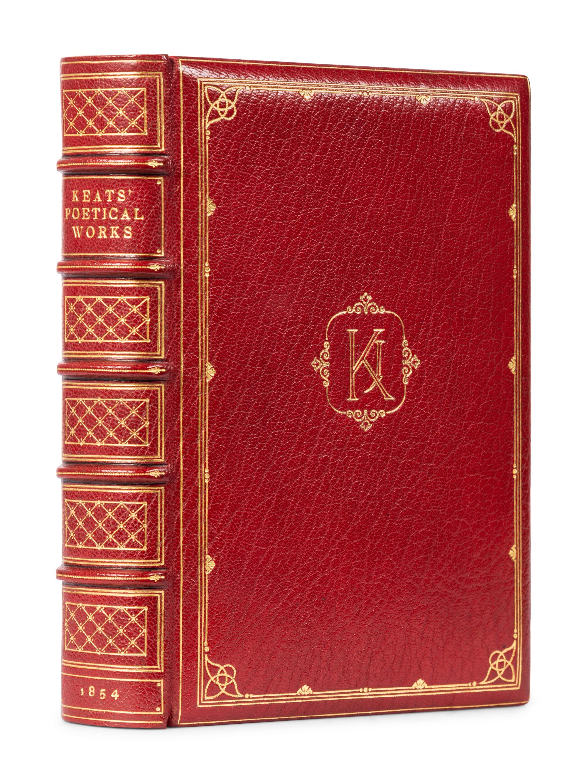 KEATS, John (1795-1821). The Poetical Works . London: Edward Moxon, 1854.