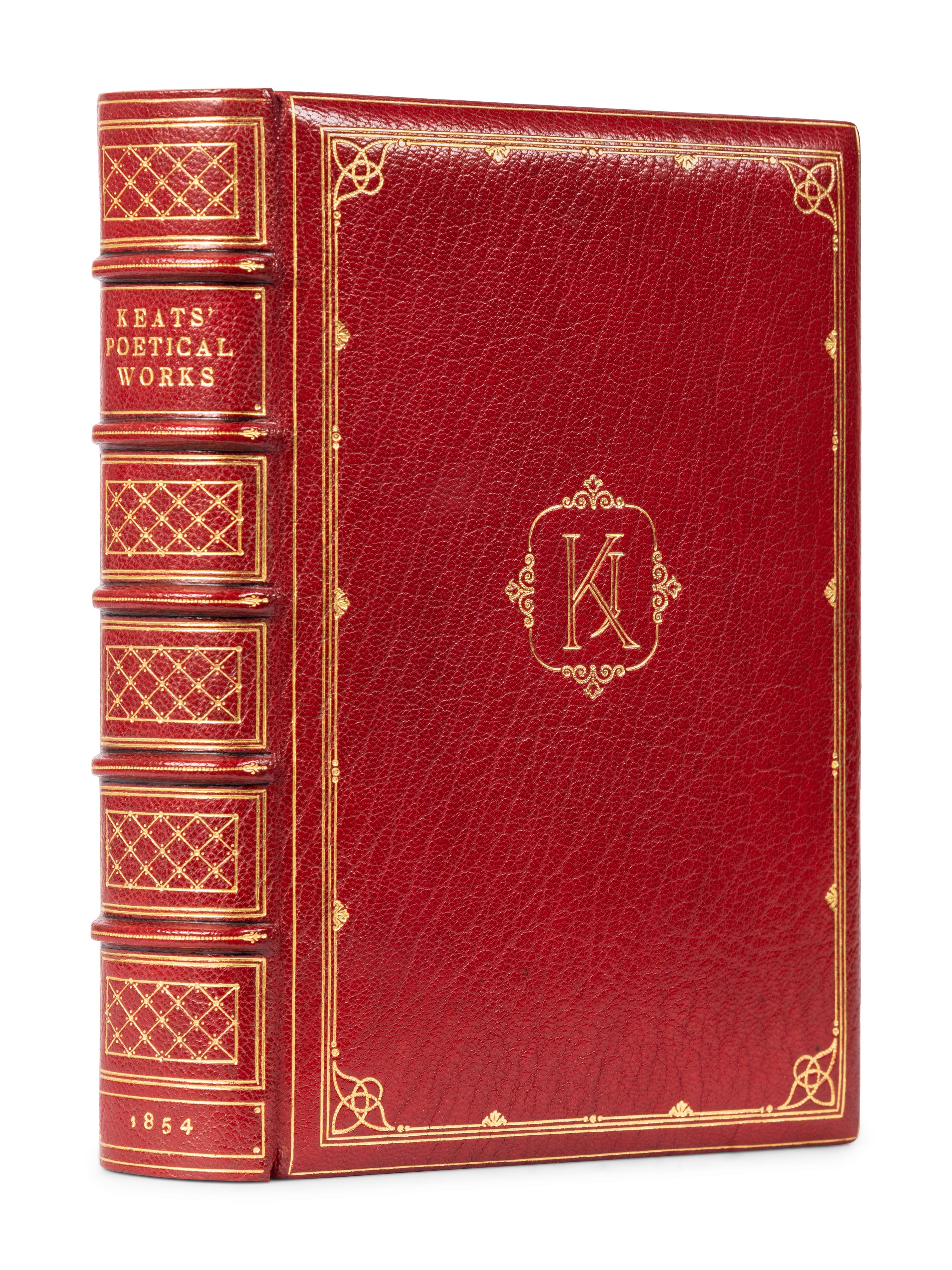 KEATS, John (1795-1821). The Poetical Works . London: Edward Moxon, 1854.