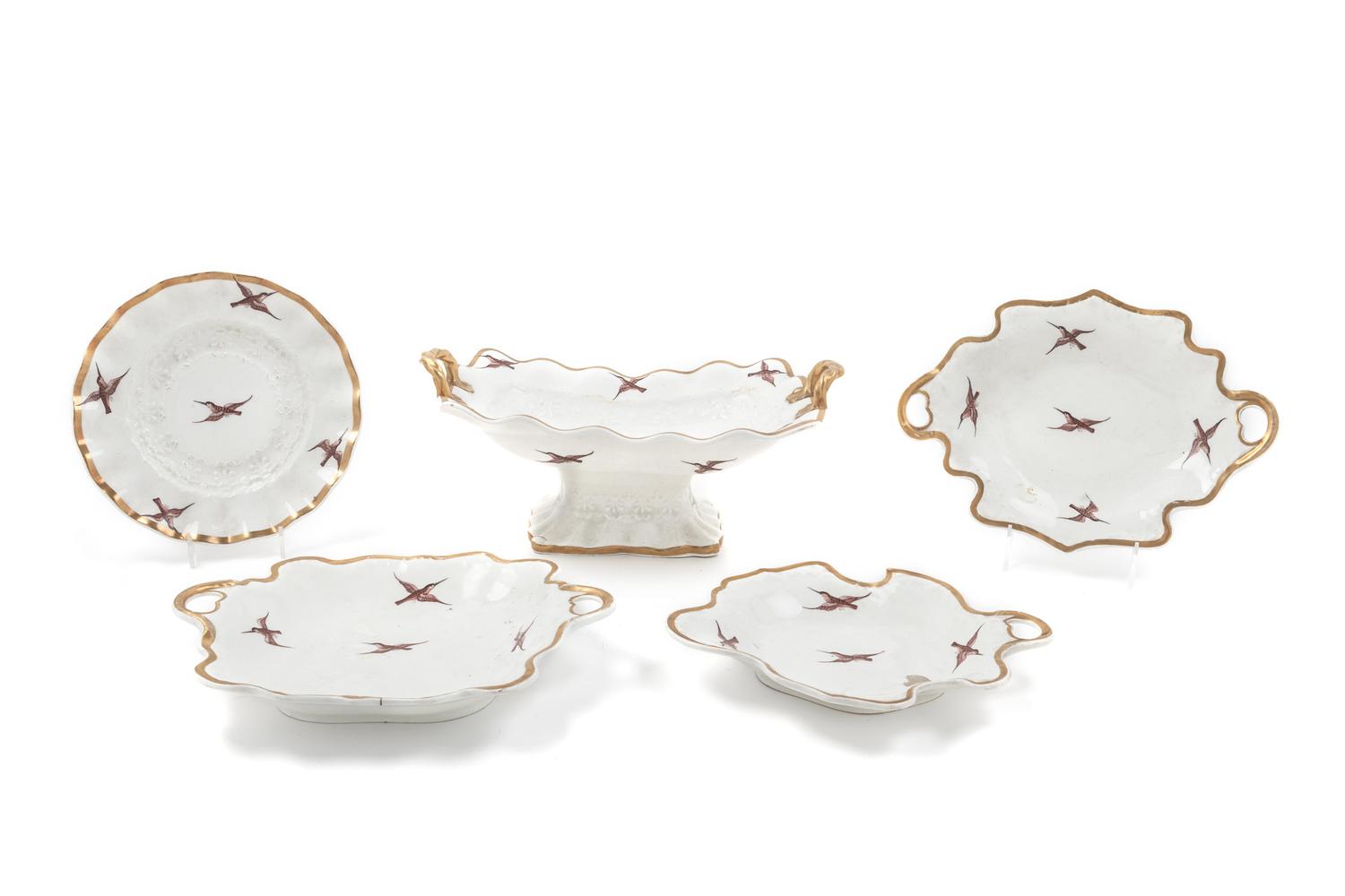 An English Porcelain Dessert Service