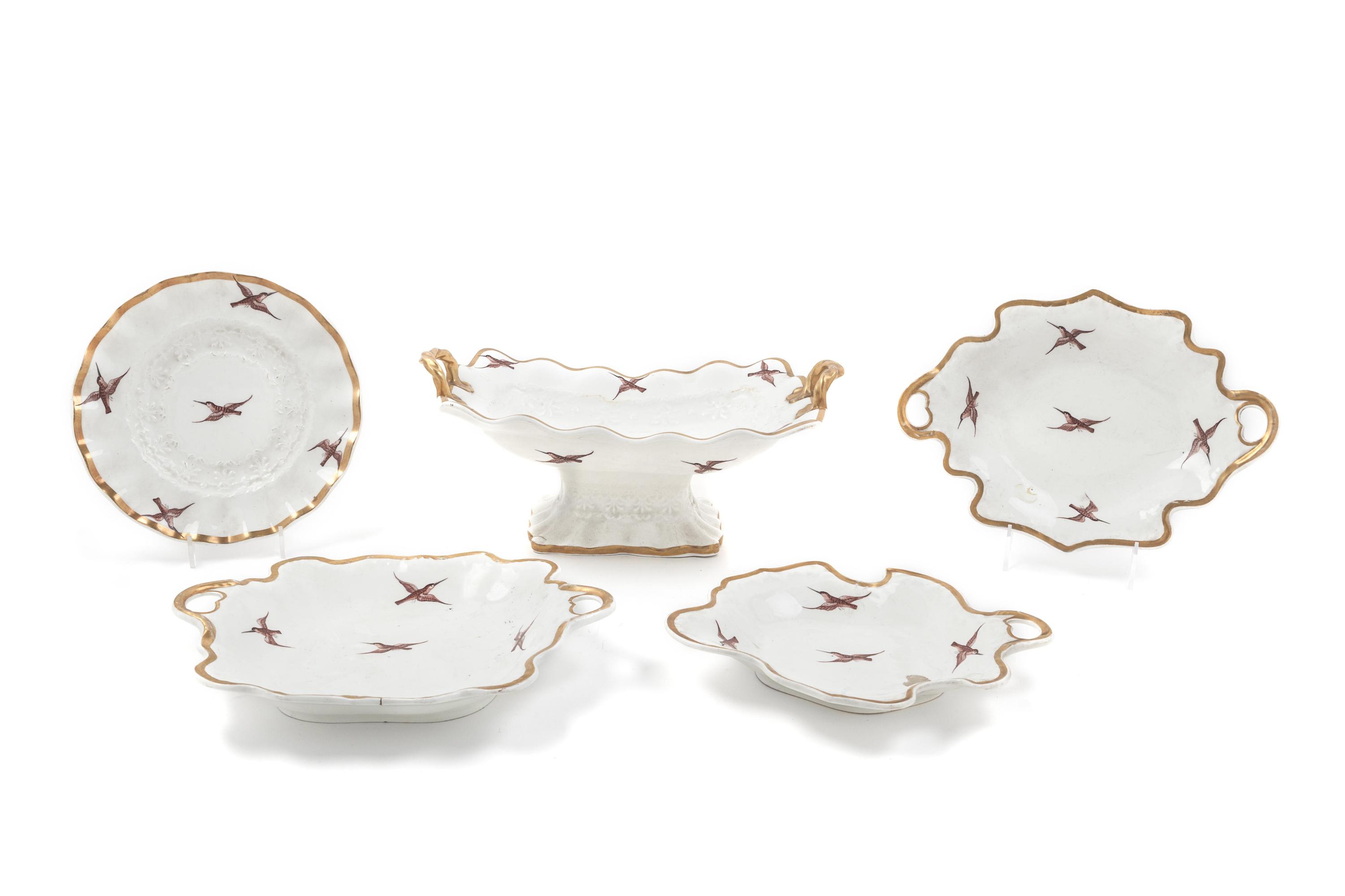 An English Porcelain Dessert Service