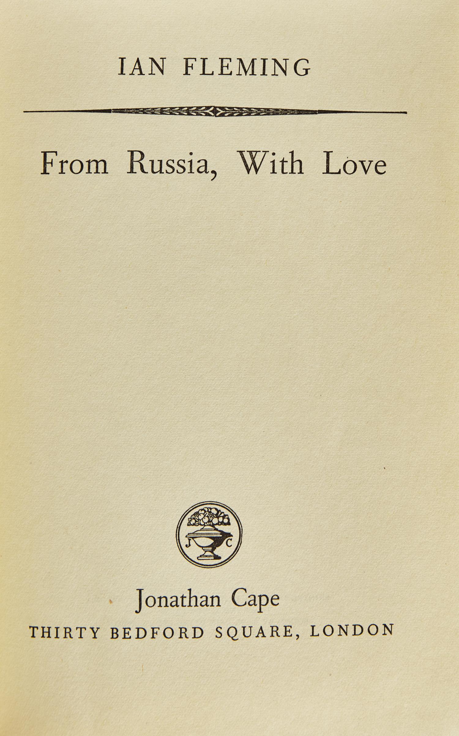 [Literature] Fleming, Ian. From Russia, With Love