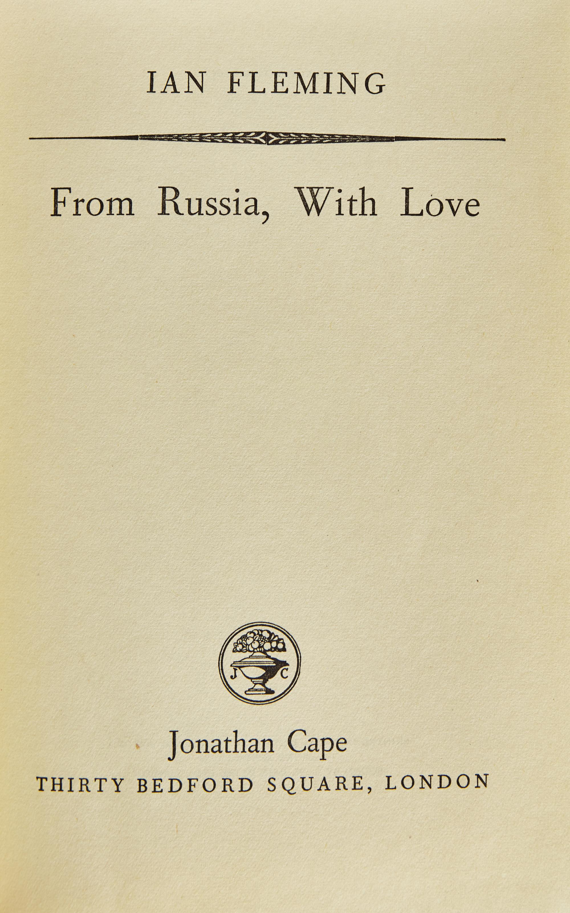 [Literature] Fleming, Ian. From Russia, With Love