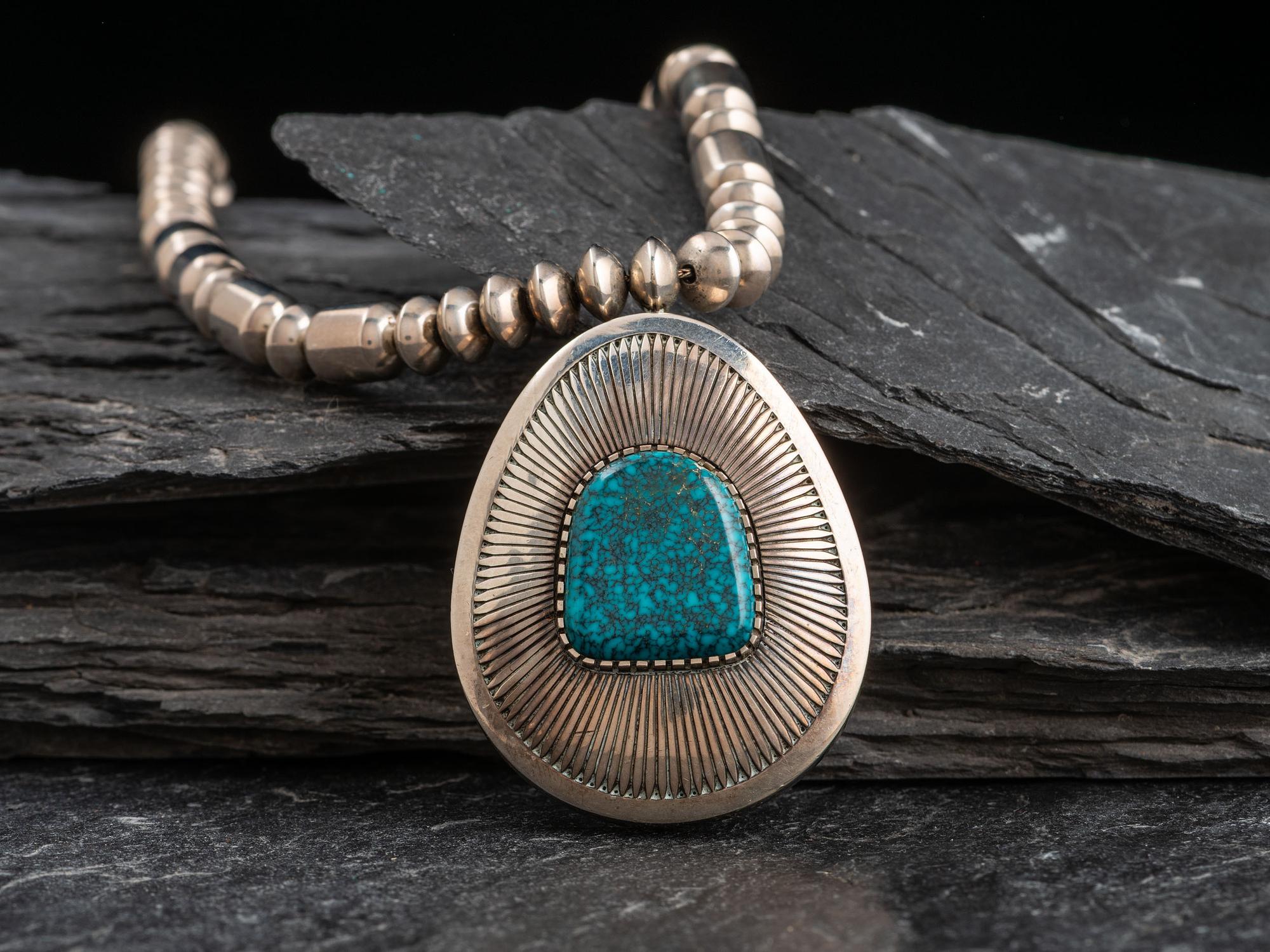 Sterling Silver and Turquoise Necklace