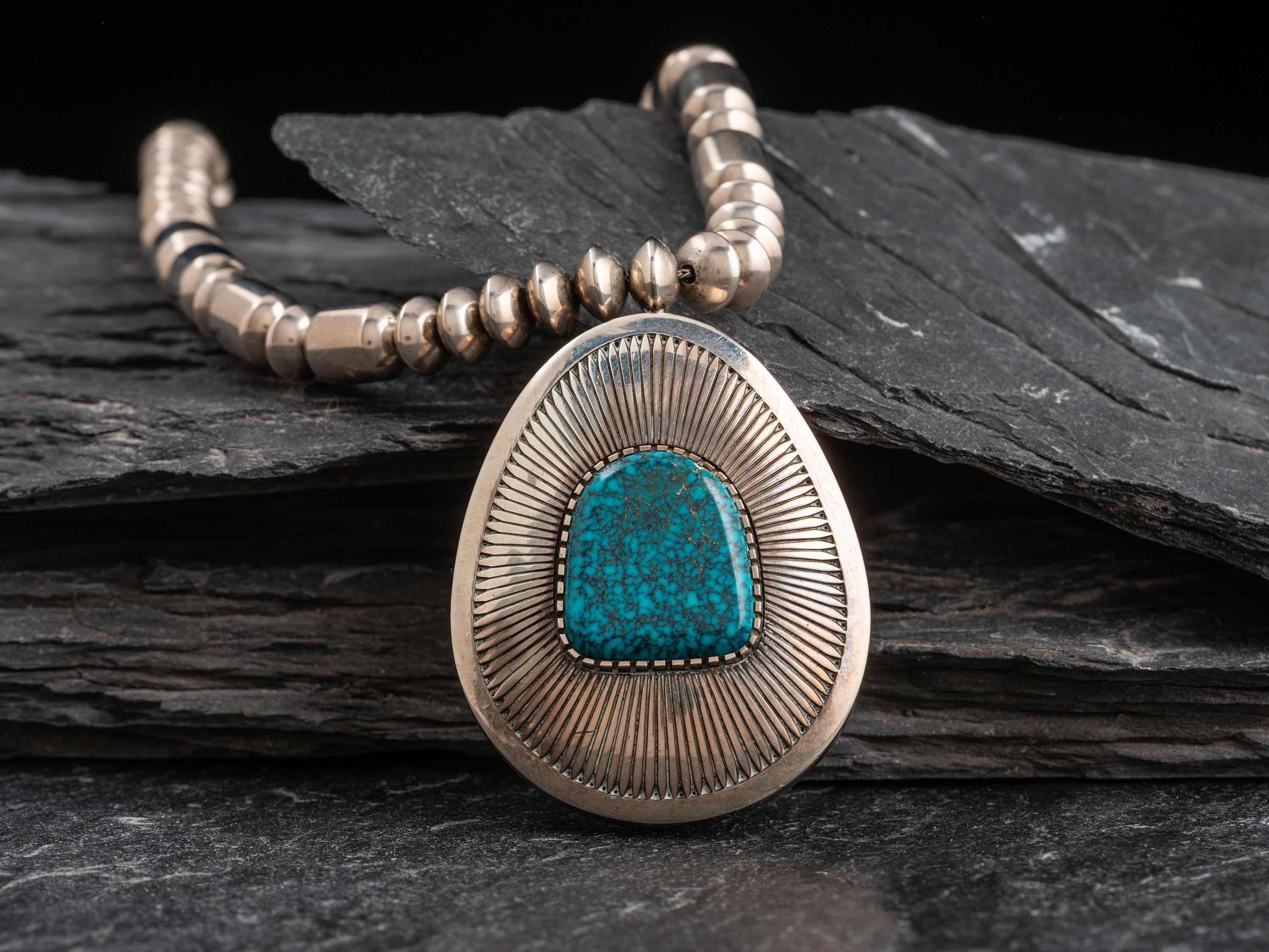 Sterling Silver and Turquoise Necklace