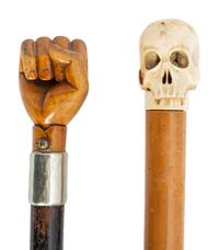 A Group of Folk Art Carved Canes