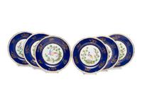 Twelve Chelsea Style Porcelain Dessert Plates