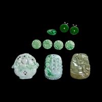 A Group of Chinese Jadeite Jewelry 翡翠飾品一組