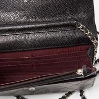 A Chanel Black Quilted Crossbody Purse Chanel