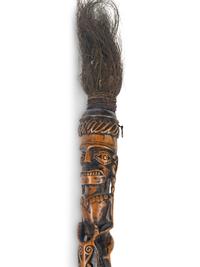 An Oceanic Carved Wooden Staff