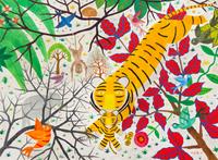 Henri Hecht Maik, (French, 1922-1993), Un Tigre avec maman, 1976