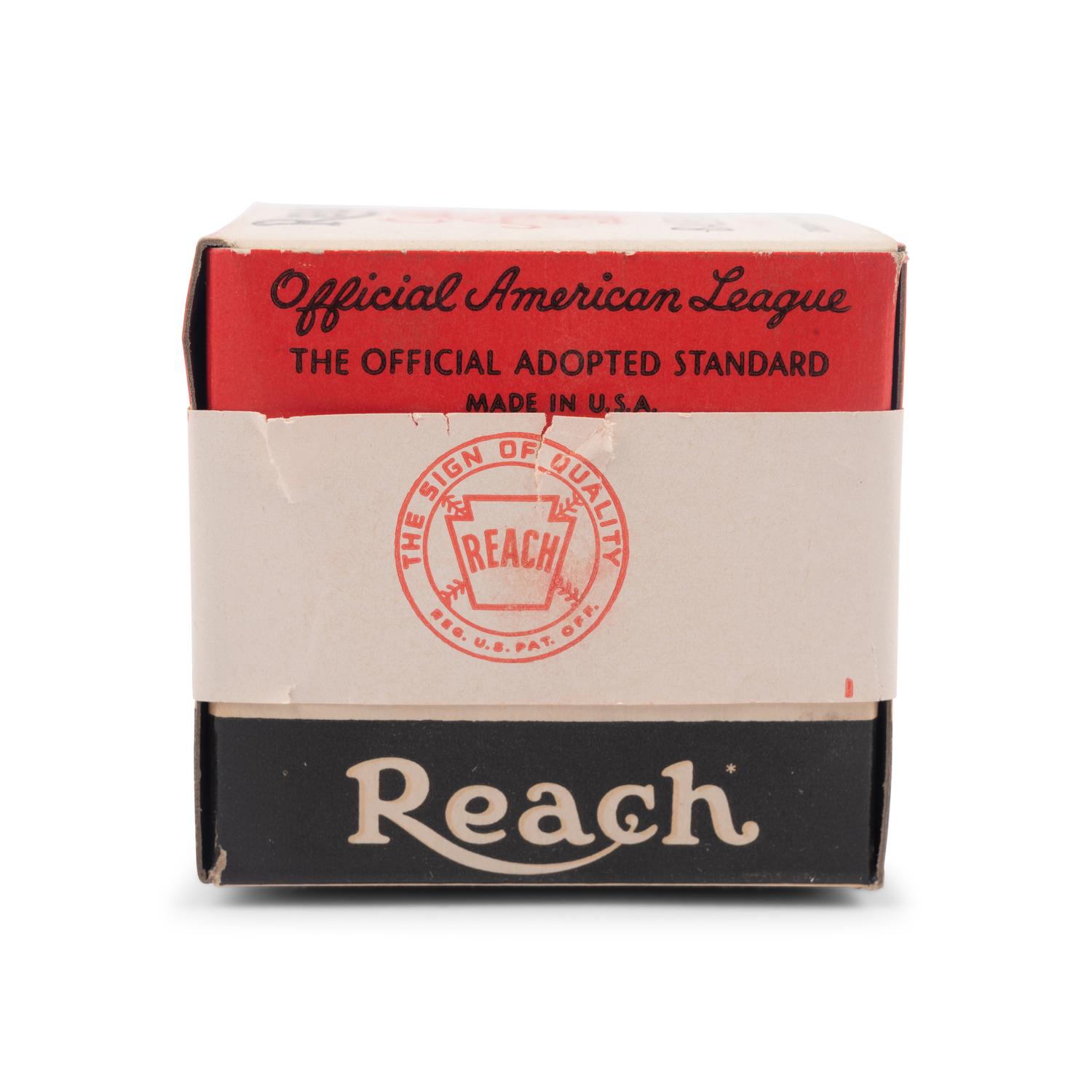 An Original, Unused 1940s Reach Official American League Baseball in Sealed Box
