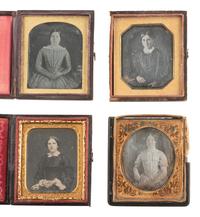 [EARLY PHOTOGRAPHY]. 31 daguerreotypes of young and middle-aged women, incl. portrait by BROADBENT.