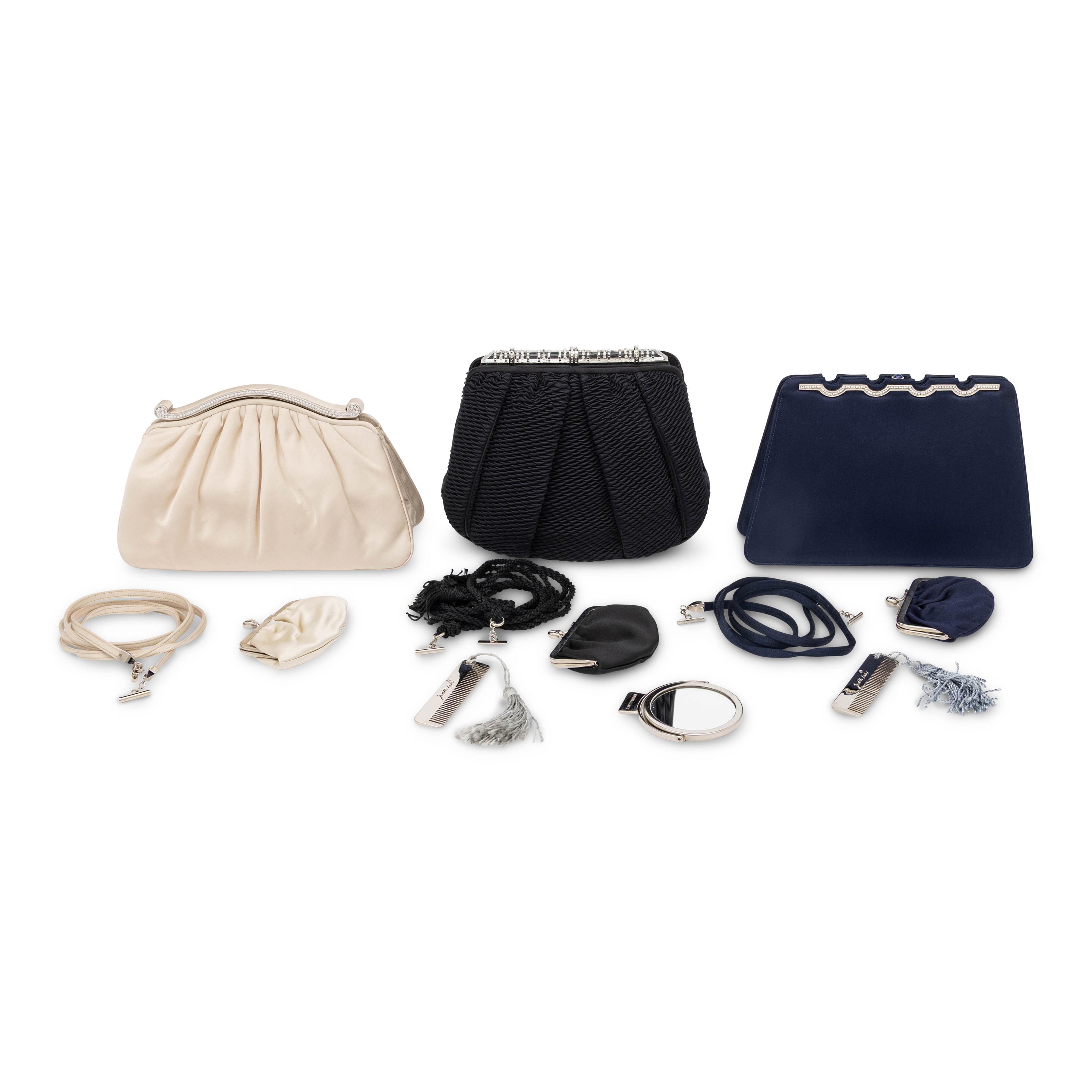 Judith Leiber, Three Satin Evening Bags