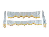 Two Sets of Silk Window Drapes and Valances by Jonas New York