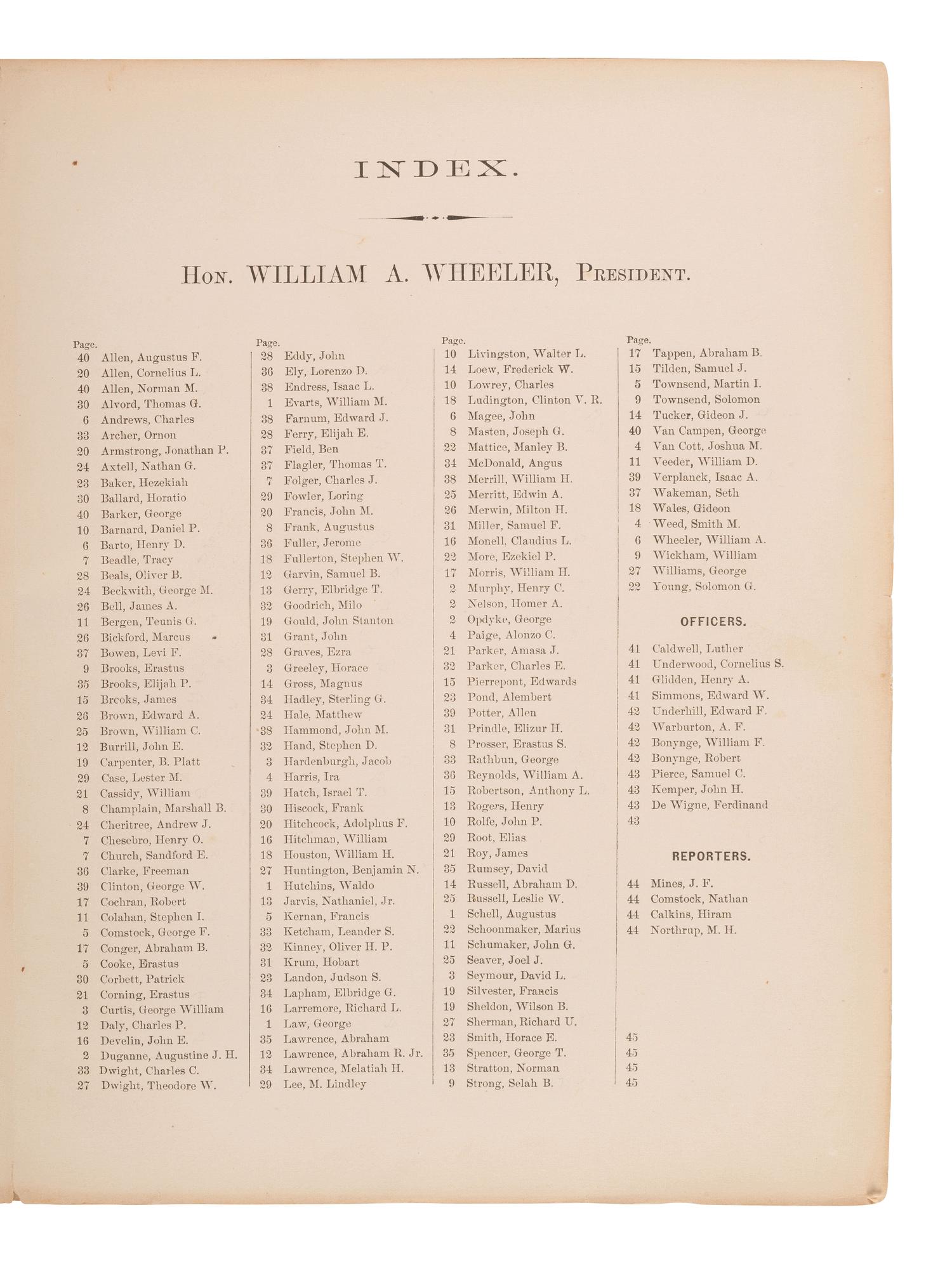 [Americana] Photo Album of the Constitutional Convention of the State of New York in 1867