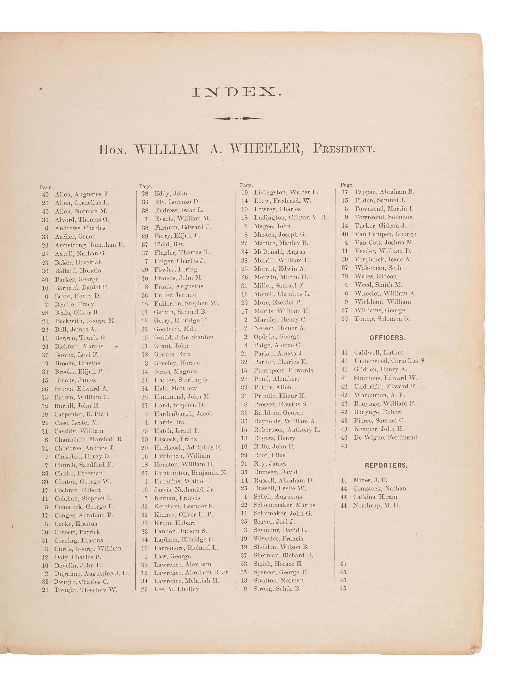 [Americana] Photo Album of the Constitutional Convention of the State of New York in 1867