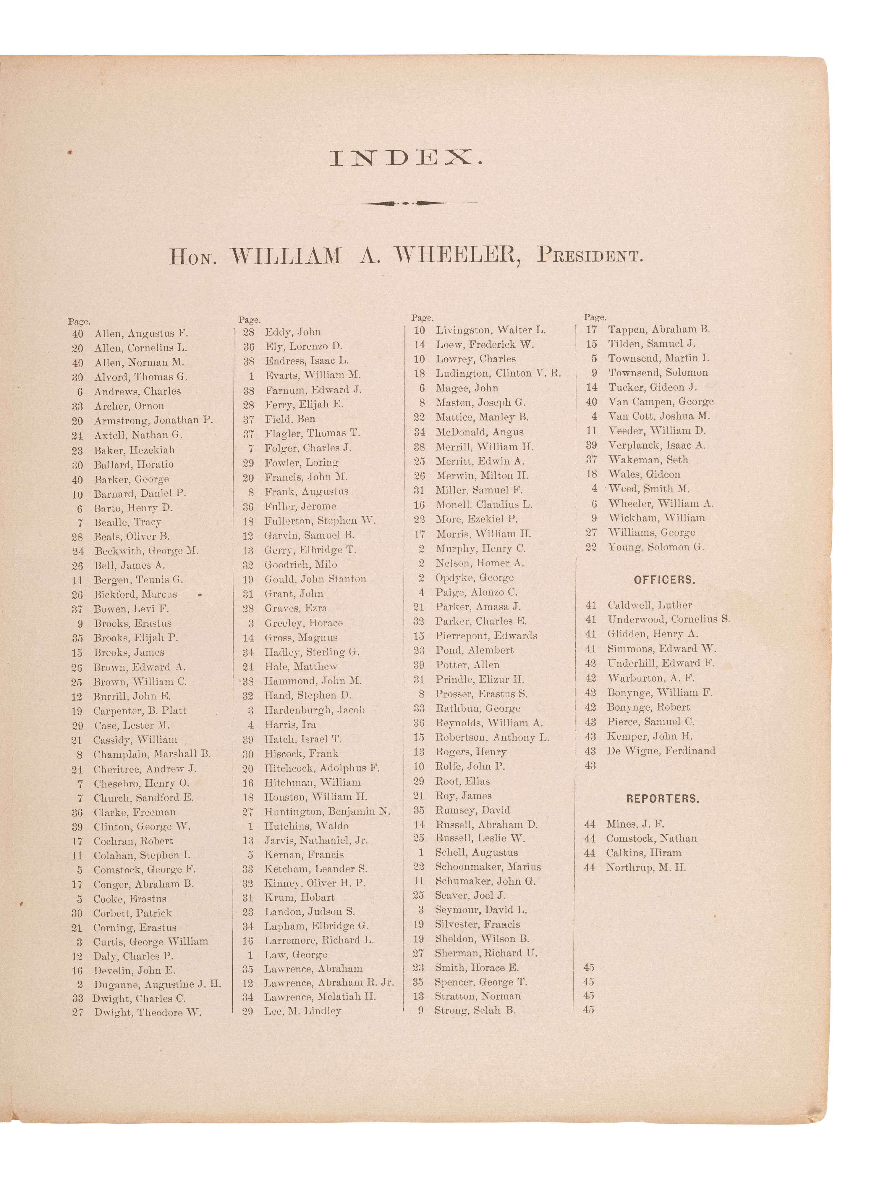 [Americana] Photo Album of the Constitutional Convention of the State of New York in 1867