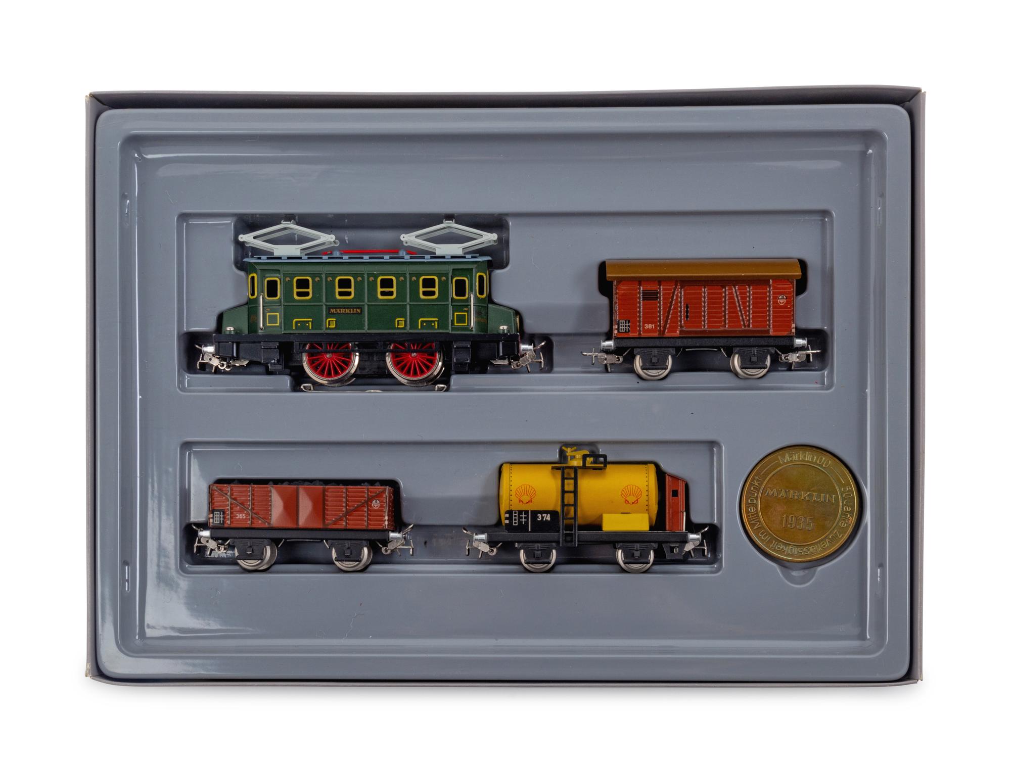 A Factory Boxed Marklin: 50th Anniversary Polychrome HO-Gauge Commemorative Set