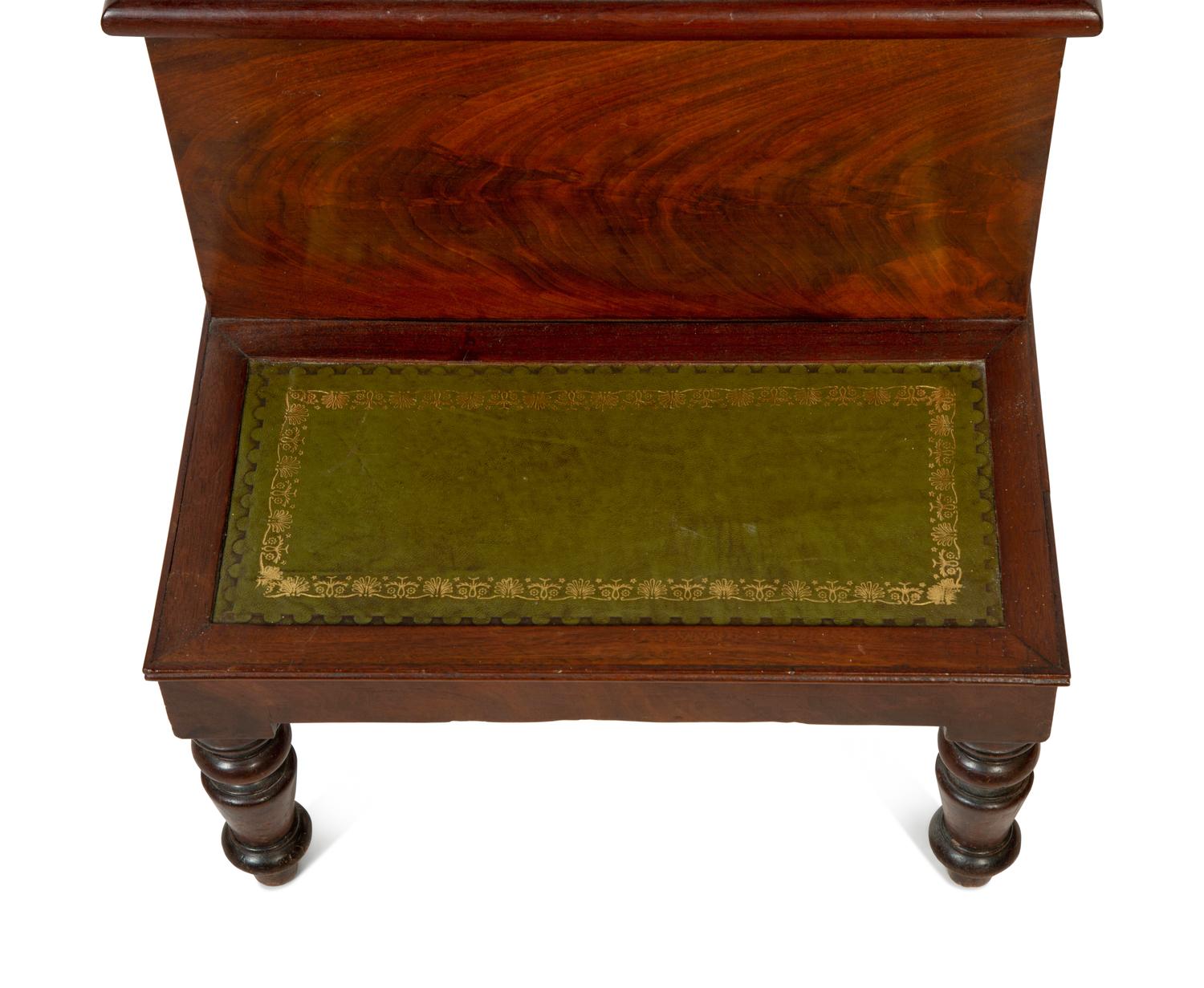 A Set of Late William IV Mahogany Bed Steps