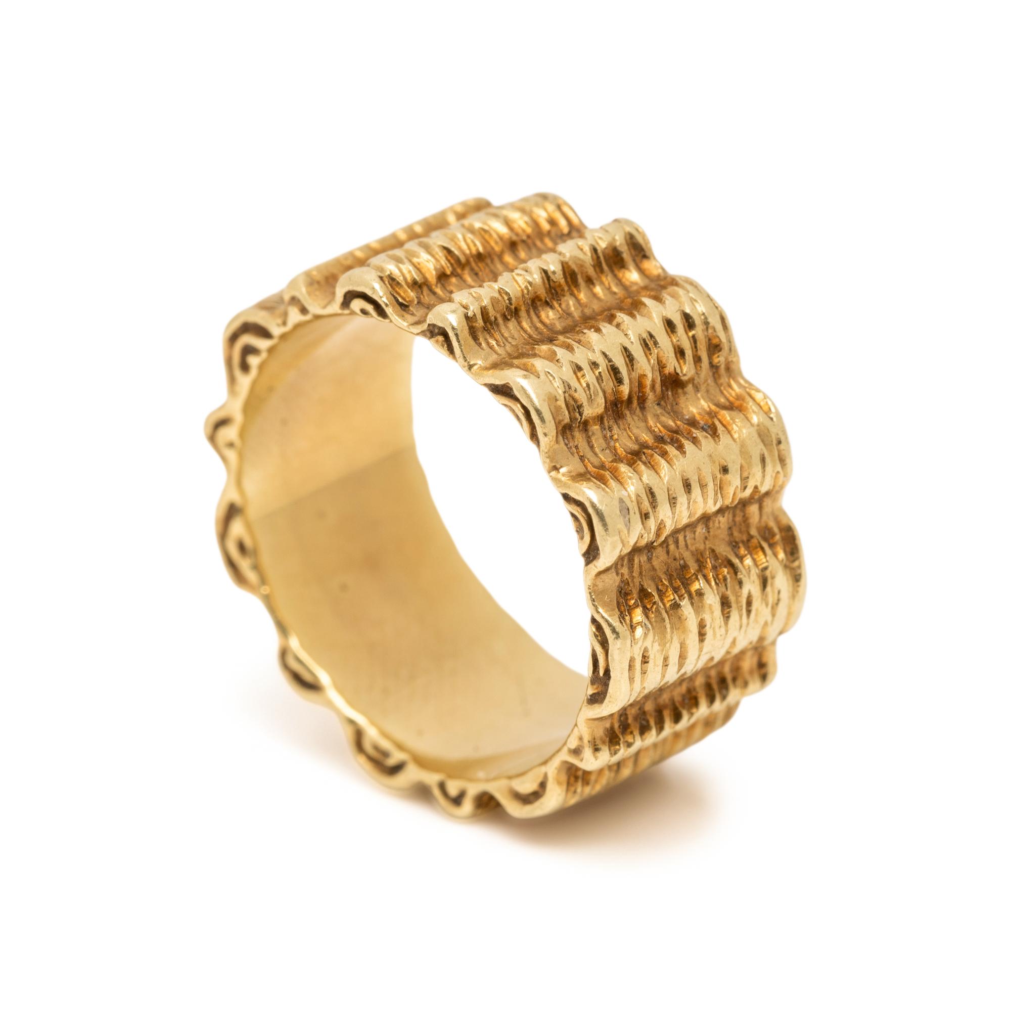 CARTIER, YELLOW GOLD BAND