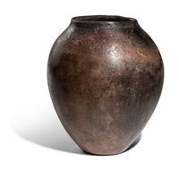 An Egyptian Black-Topped Pottery Jar