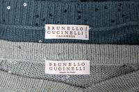 Two Brunello Cucinelli Embellished Sweaters